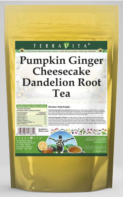 Pumpkin Ginger Cheesecake Dandelion Root Tea