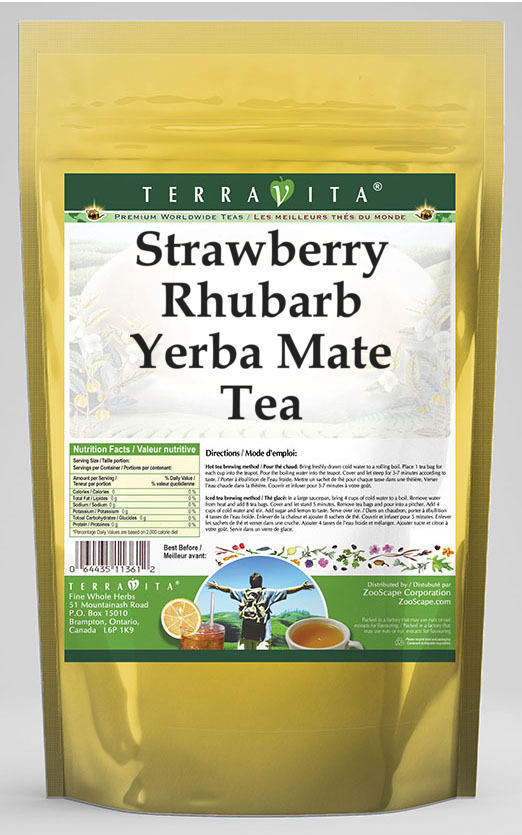 Strawberry Rhubarb Yerba Mate Tea