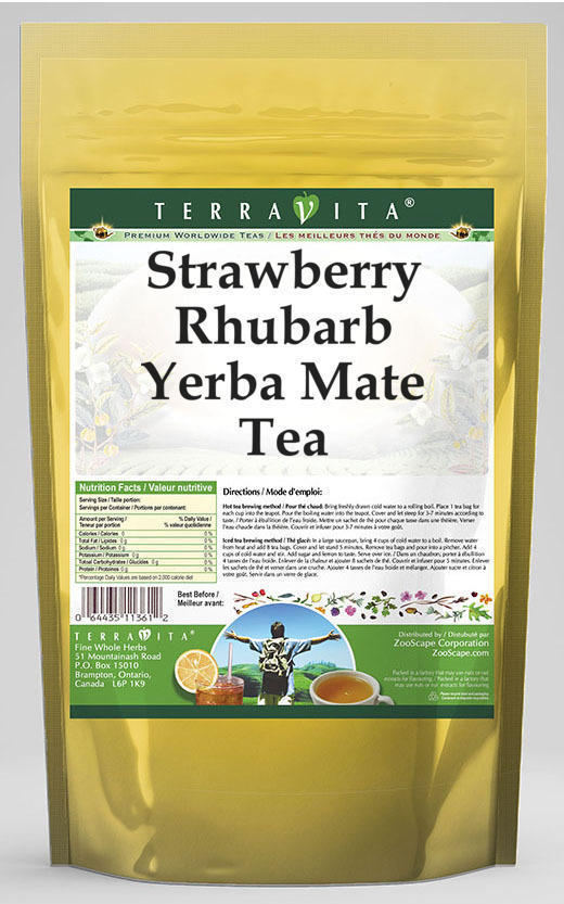 Strawberry Rhubarb Yerba Mate Tea