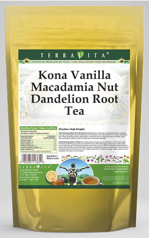 Kona Vanilla Macadamia Nut Dandelion Root Tea