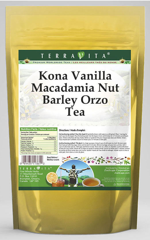 Kona Vanilla Macadamia Nut Barley Orzo Tea