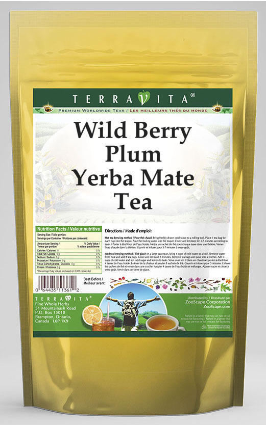 Wild Berry Plum Yerba Mate Tea