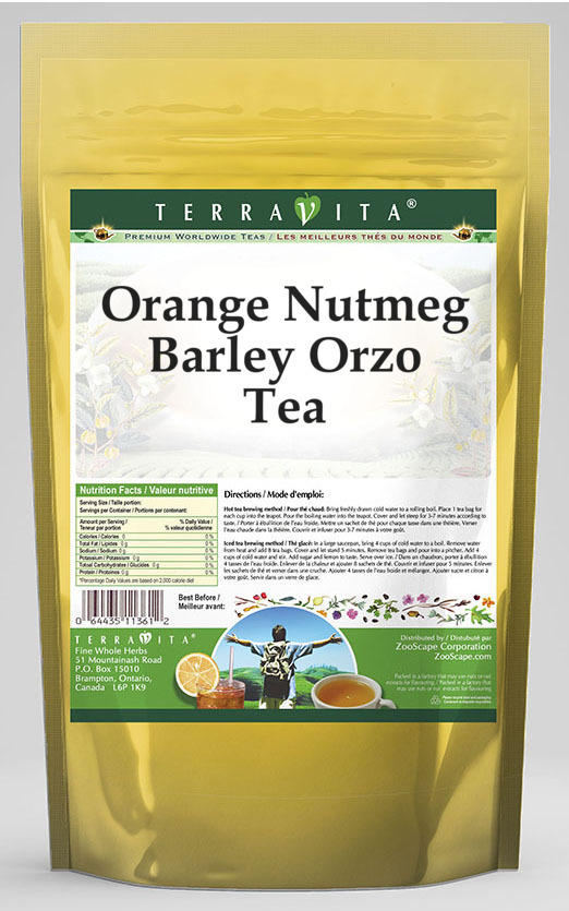 Orange Nutmeg Barley Orzo Tea