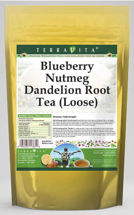 Blueberry Nutmeg Dandelion Root Tea (Loose)