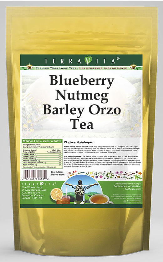 Blueberry Nutmeg Barley Orzo Tea