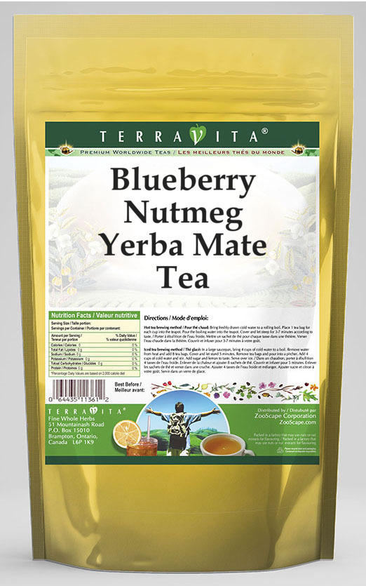 Blueberry Nutmeg Yerba Mate Tea