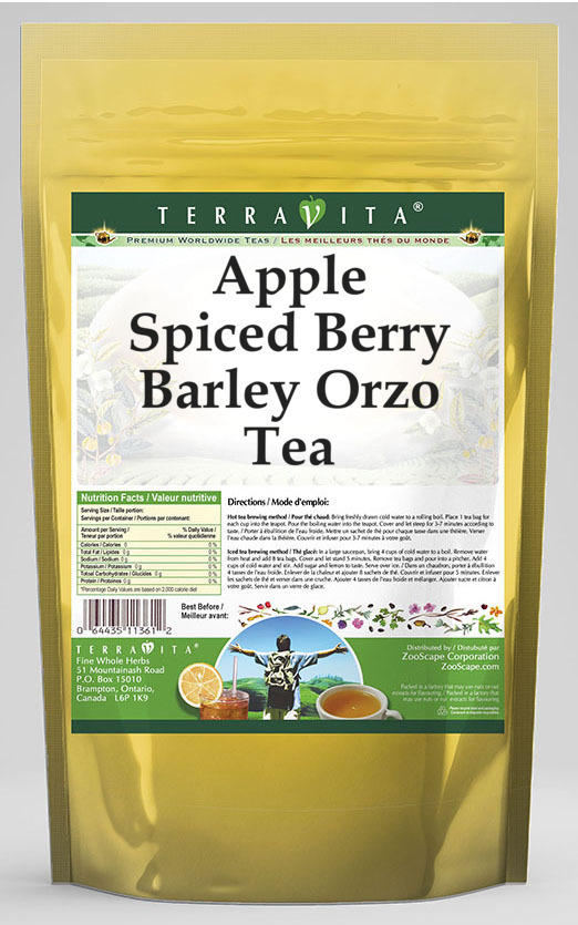 Apple Spiced Berry Barley Orzo Tea