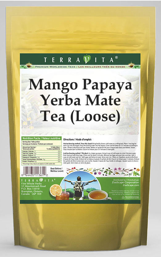 Mango Papaya Yerba Mate Tea (Loose)