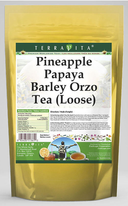 Pineapple Papaya Barley Orzo Tea (Loose)