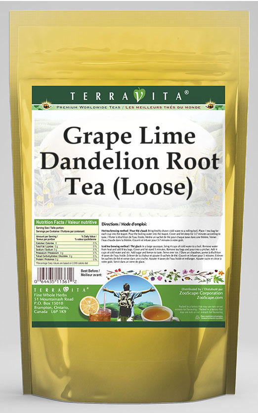 Grape Lime Dandelion Root Tea (Loose)
