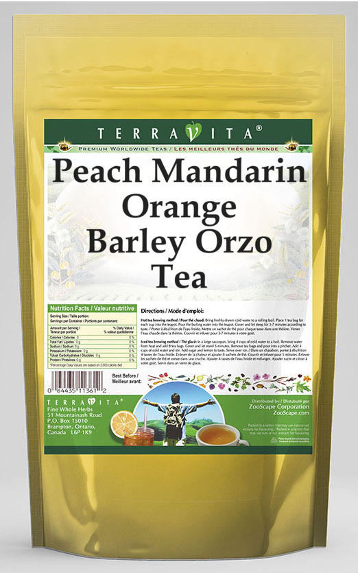 Peach Mandarin Orange Barley Orzo Tea