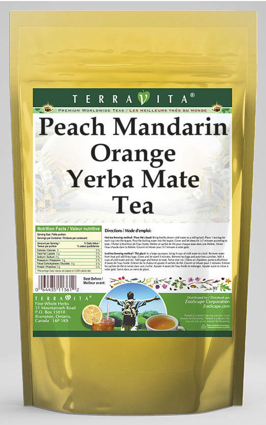 Peach Mandarin Orange Yerba Mate Tea