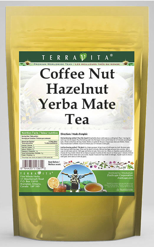 Coffee Nut Hazelnut Yerba Mate Tea