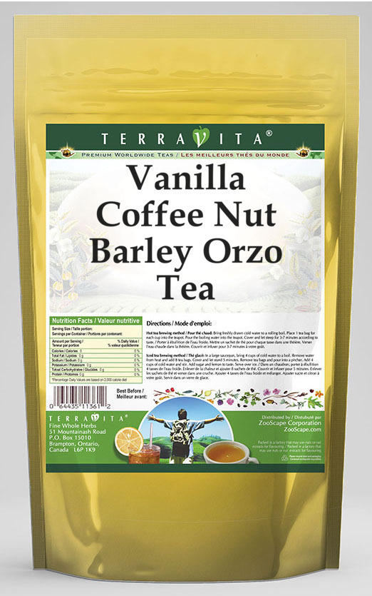 Vanilla Coffee Nut Barley Orzo Tea