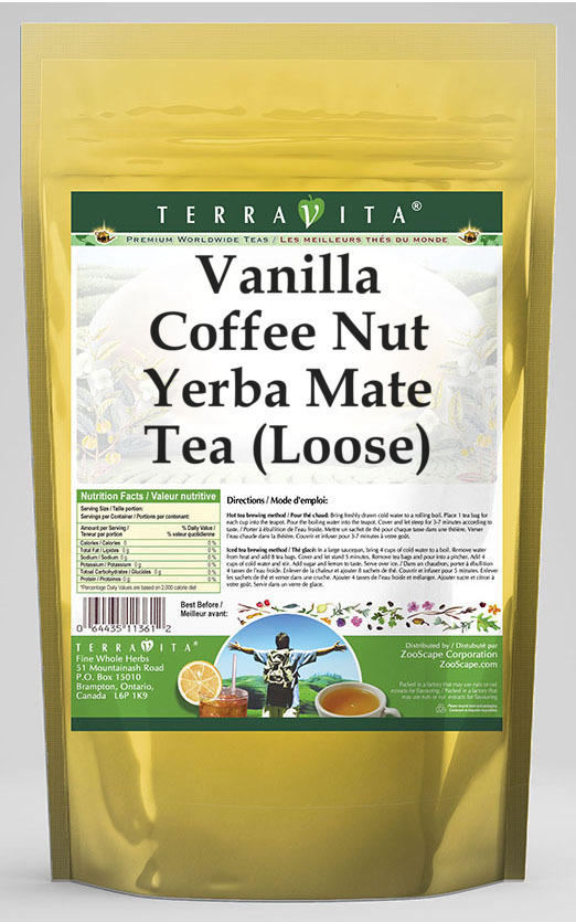 Vanilla Coffee Nut Yerba Mate Tea (Loose)