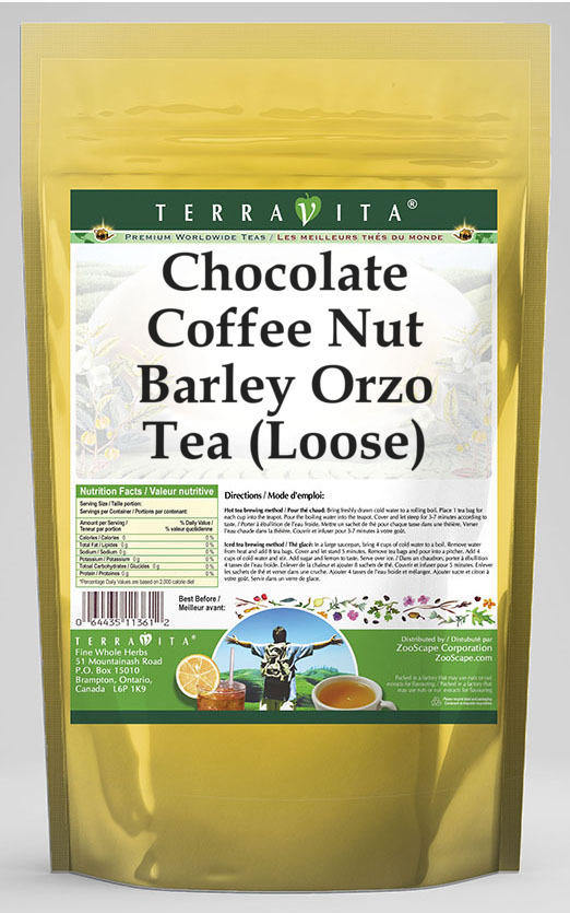 Chocolate Coffee Nut Barley Orzo Tea (Loose)