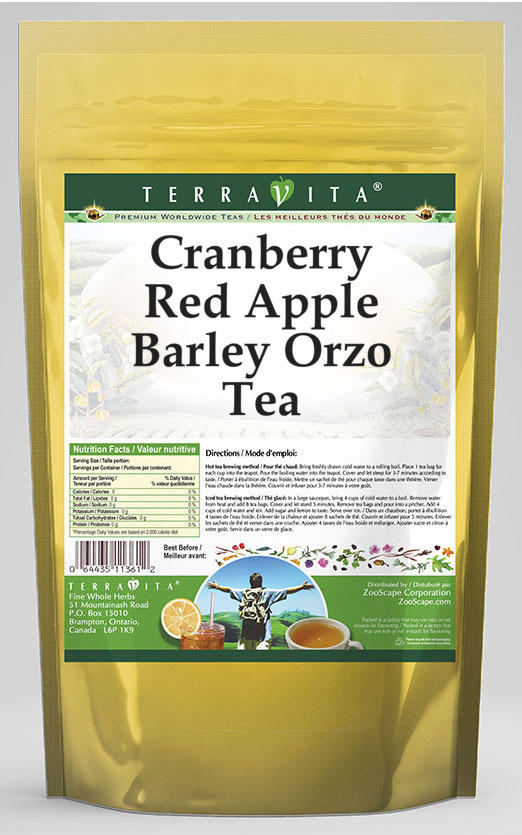 Cranberry Red Apple Barley Orzo Tea