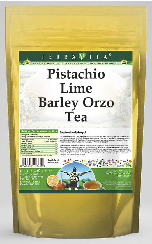 Pistachio Lime Barley Orzo Tea