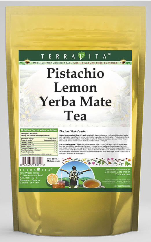 Pistachio Lemon Yerba Mate Tea