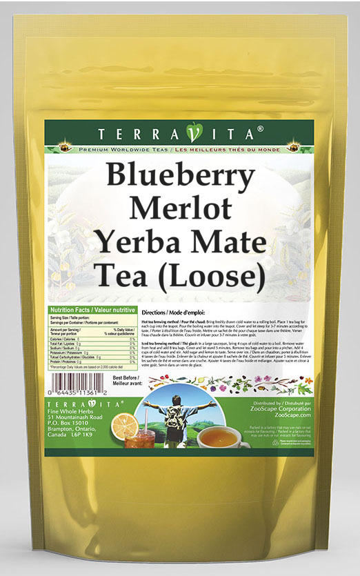 Blueberry Merlot Yerba Mate Tea (Loose)