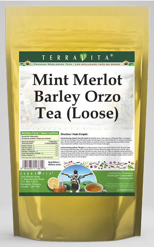 Mint Merlot Barley Orzo Tea (Loose)