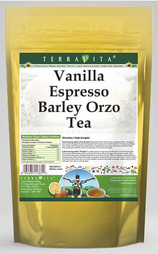 Vanilla Espresso Barley Orzo Tea