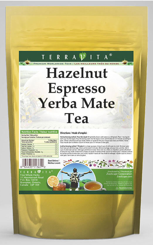Hazelnut Espresso Yerba Mate Tea