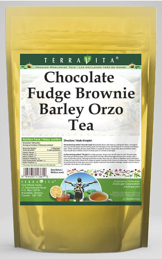 Chocolate Fudge Brownie Barley Orzo Tea