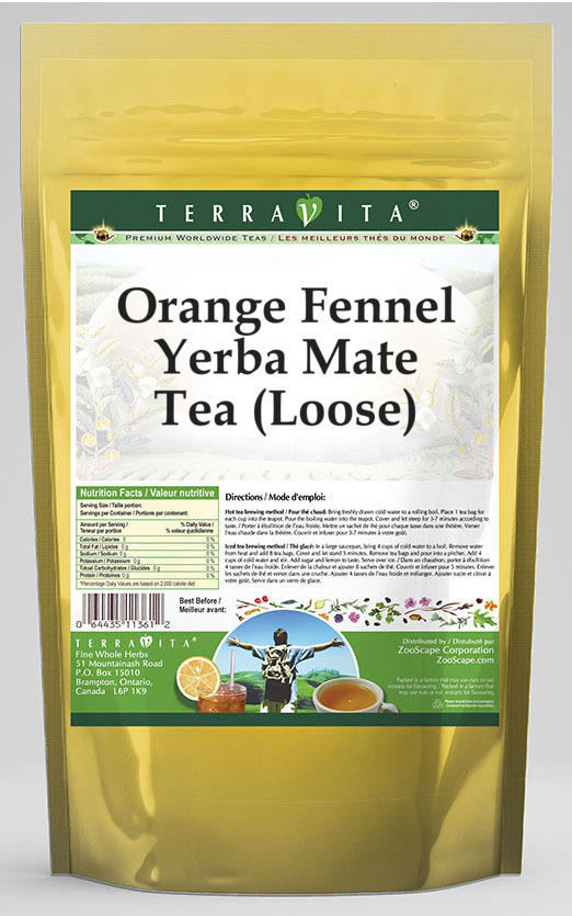 Orange Fennel Yerba Mate Tea (Loose)