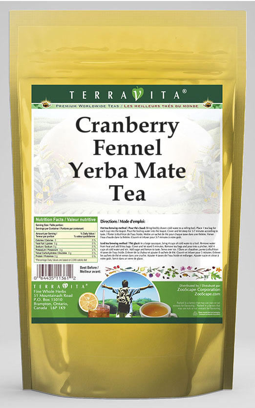 Cranberry Fennel Yerba Mate Tea