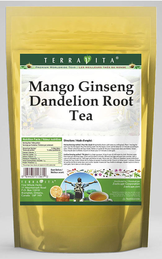 Mango Ginseng Dandelion Root Tea