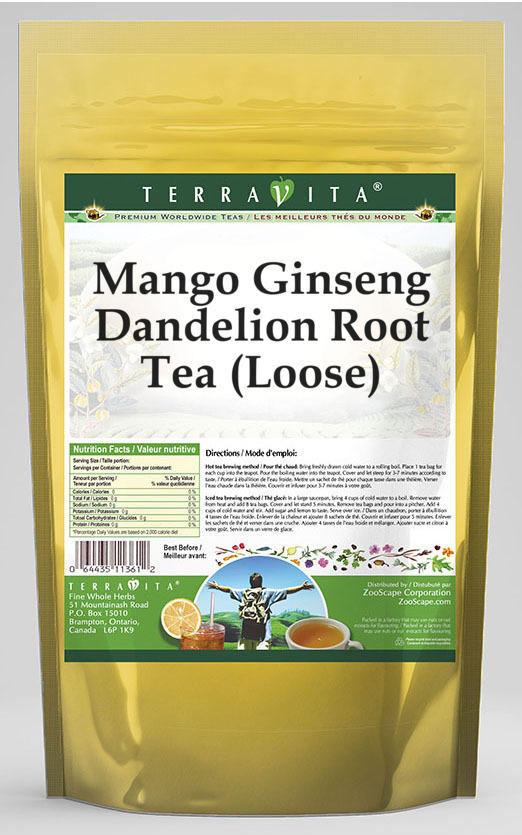 Mango Ginseng Dandelion Root Tea (Loose)