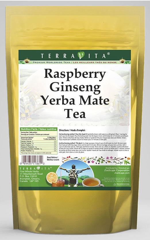 Raspberry Ginseng Yerba Mate Tea