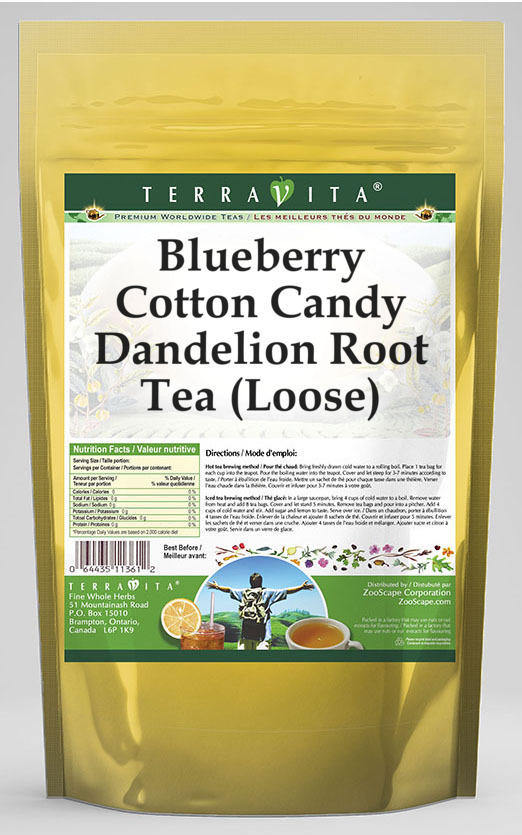 Blueberry Cotton Candy Dandelion Root Tea (Loose)