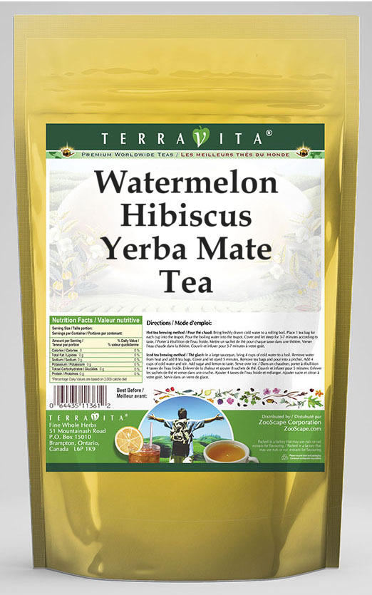 Watermelon Hibiscus Yerba Mate Tea