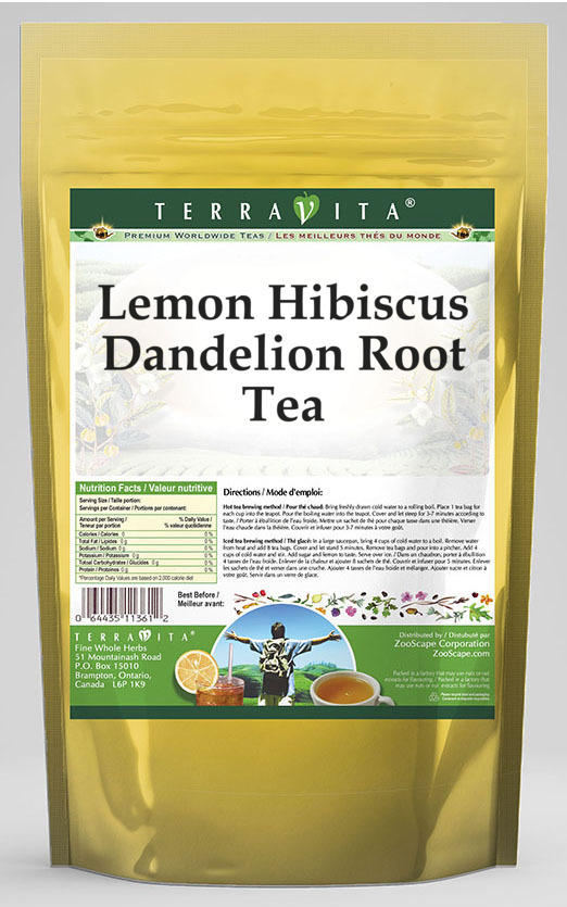 Lemon Hibiscus Dandelion Root Tea