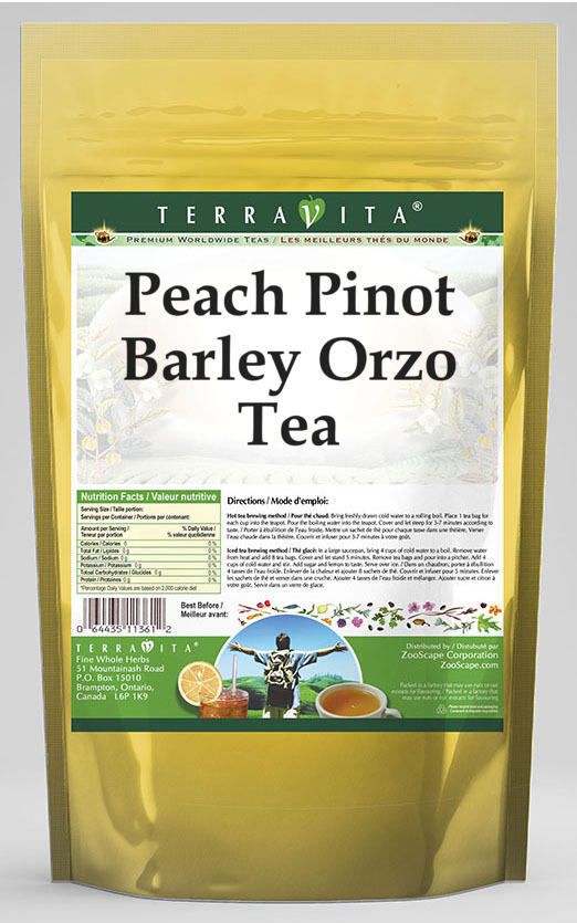 Peach Pinot Barley Orzo Tea