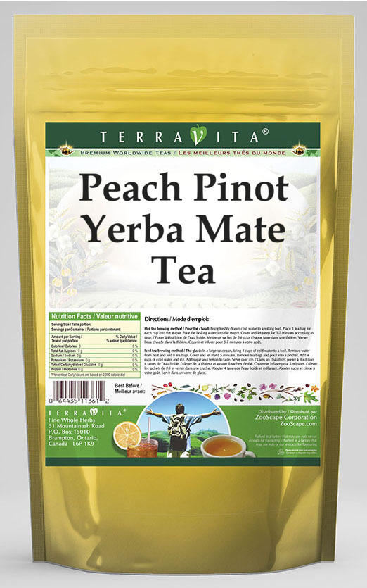 Peach Pinot Yerba Mate Tea