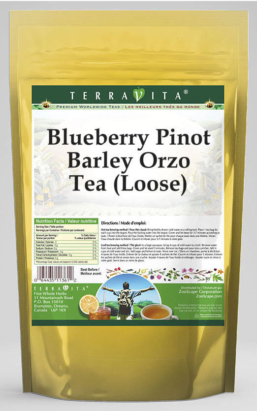 Blueberry Pinot Barley Orzo Tea (Loose)