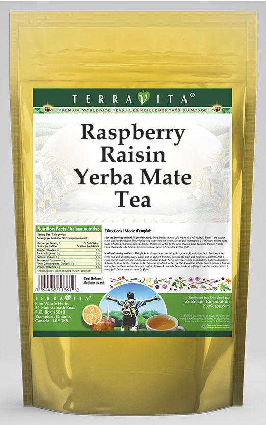 Raspberry Raisin Yerba Mate Tea