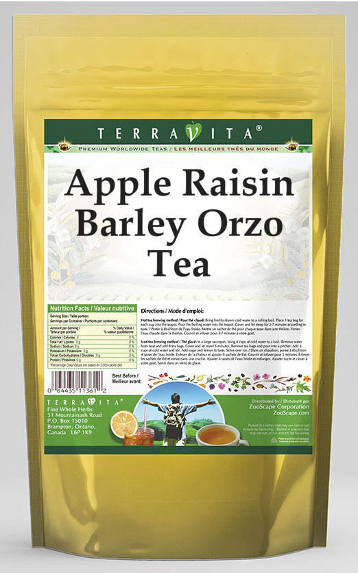 Apple Raisin Barley Orzo Tea