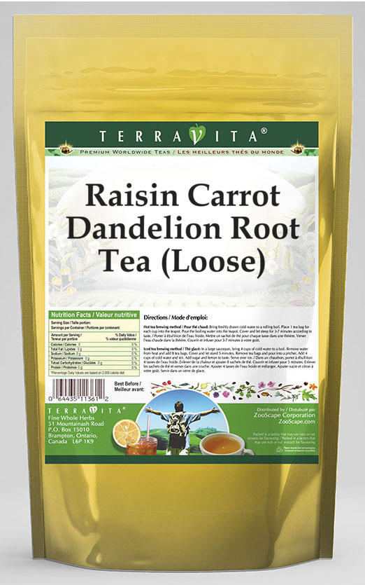 Raisin Carrot Dandelion Root Tea (Loose)