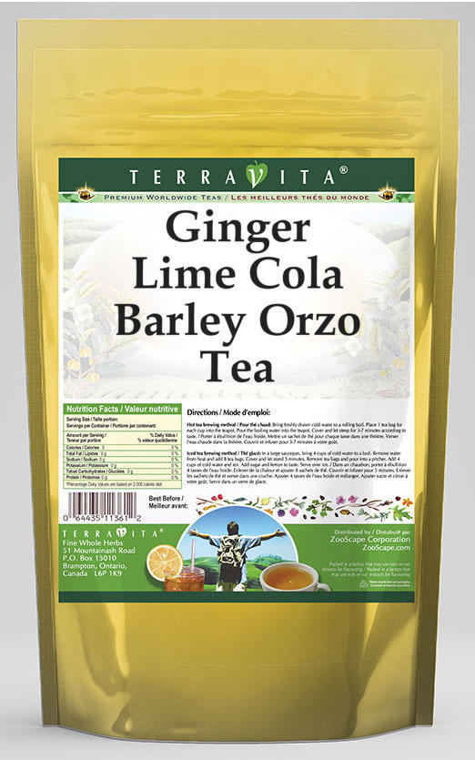 Ginger Lime Cola Barley Orzo Tea