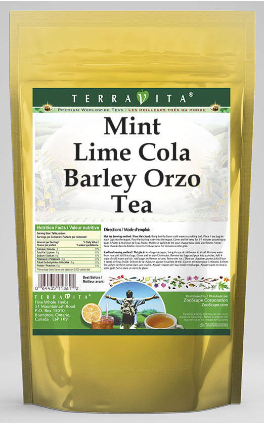 Mint Lime Cola Barley Orzo Tea