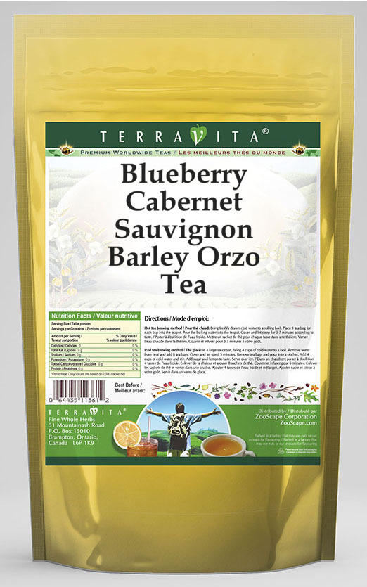 Blueberry Cabernet Sauvignon Barley Orzo Tea