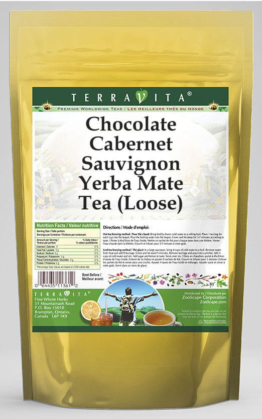 Chocolate Cabernet Sauvignon Yerba Mate Tea (Loose)