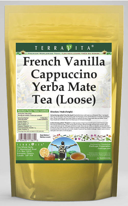 French Vanilla Cappuccino Yerba Mate Tea (Loose)