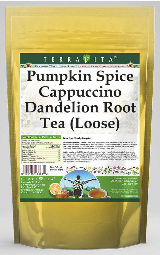 Pumpkin Spice Cappuccino Dandelion Root Tea (Loose)
