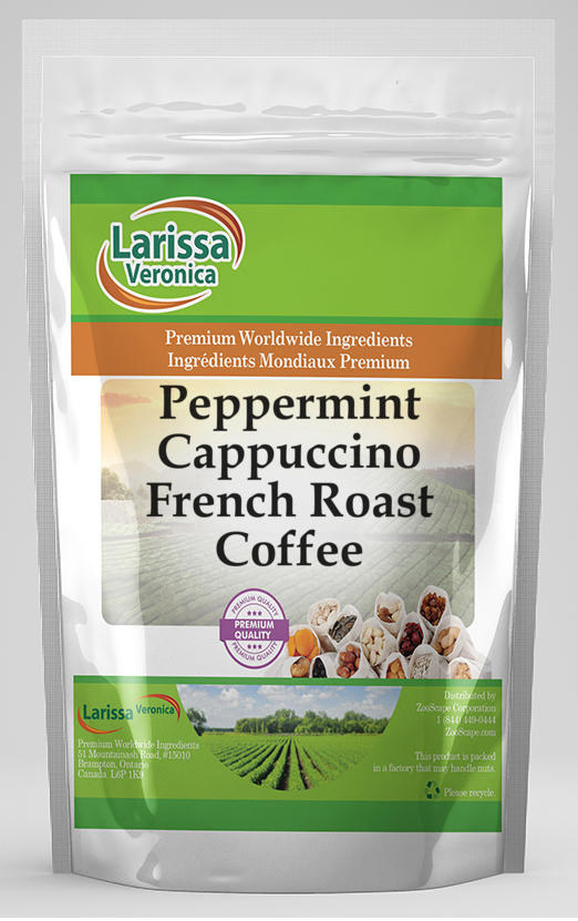 Peppermint Cappuccino French Roast Coffee