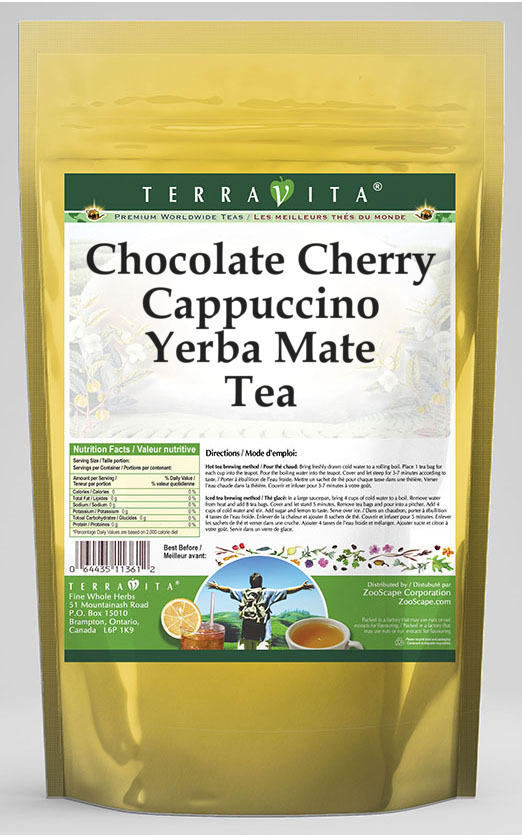 Chocolate Cherry Cappuccino Yerba Mate Tea